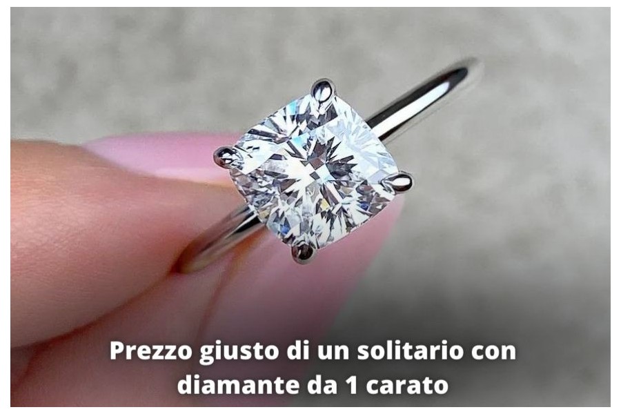 Prezzo giusto di un solitario con diamante da 1 carato Prezzo giusto di un solitario con diamante da 1 carato